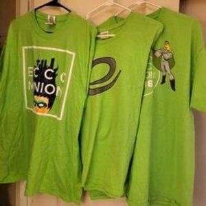 🏷= $1Lot Of 3 Emerald City Comic Con Shirts